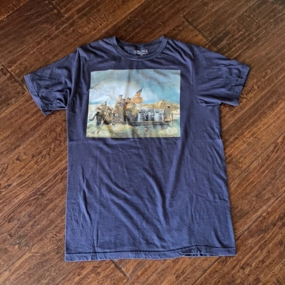 Drunk history by Comedy Central T-shirt Washington image navy blue size medium
